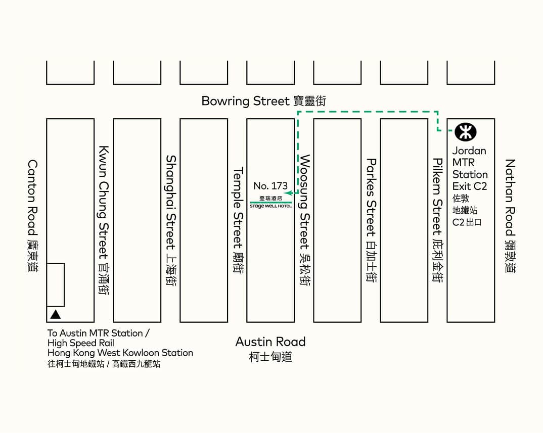Stagewell Hotel Location Map